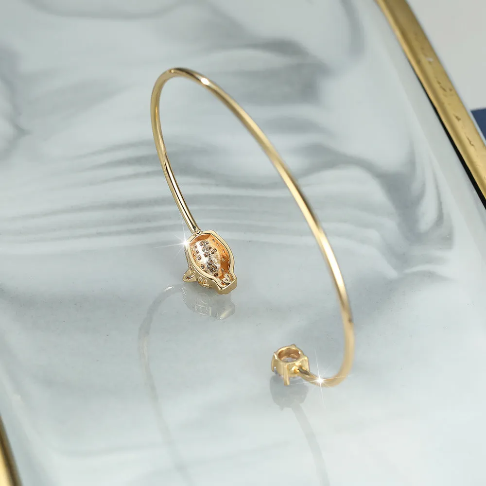 Fashion Gold White Head Bracelet Women's