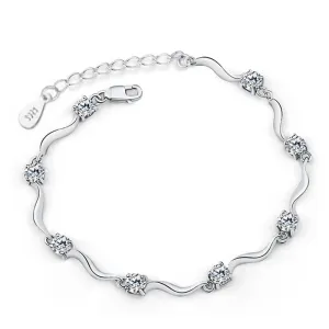 Fashion vintage cute female silver bracelet