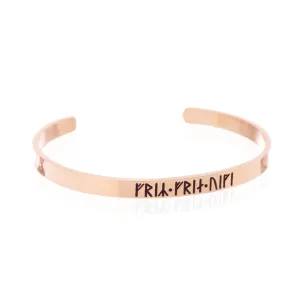 Freyr & Freyja Classic Bracelet, Rose Gold Titanium