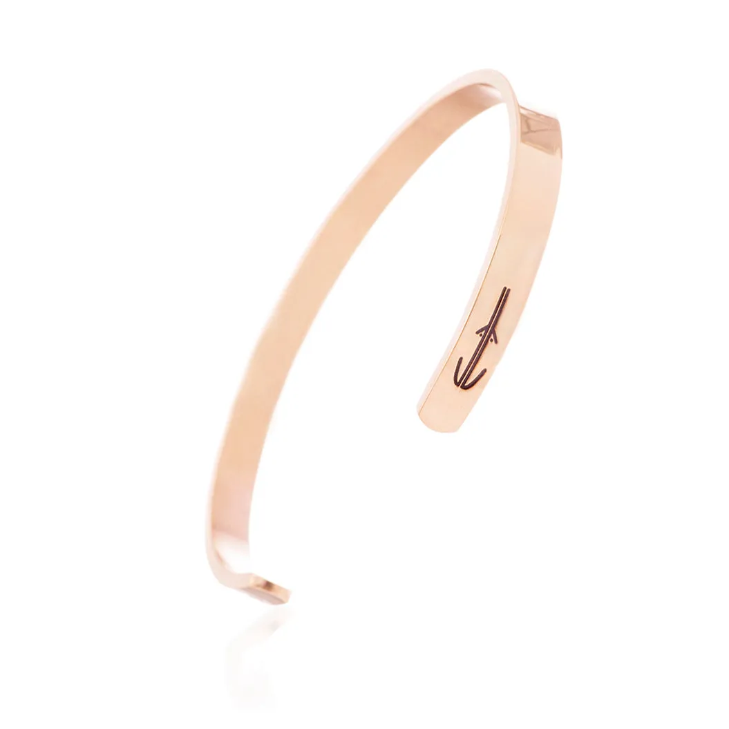 Freyr & Freyja Classic Bracelet, Rose Gold Titanium