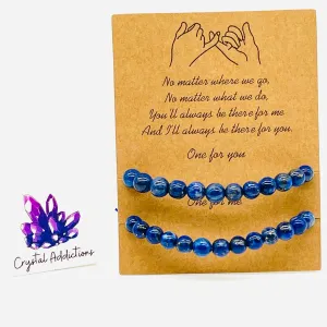Friendship Bracelet 6mm Set - Lapis Lazuli