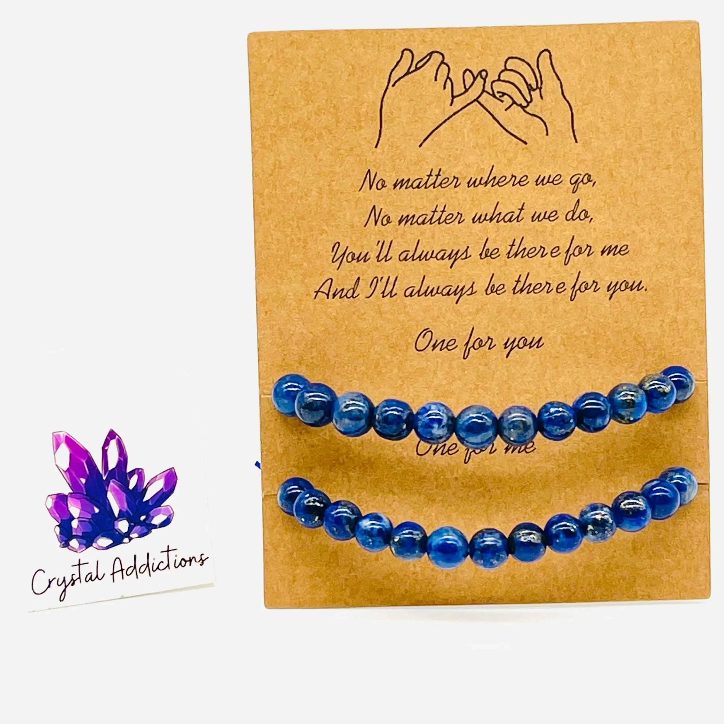 Friendship Bracelet 6mm Set - Lapis Lazuli