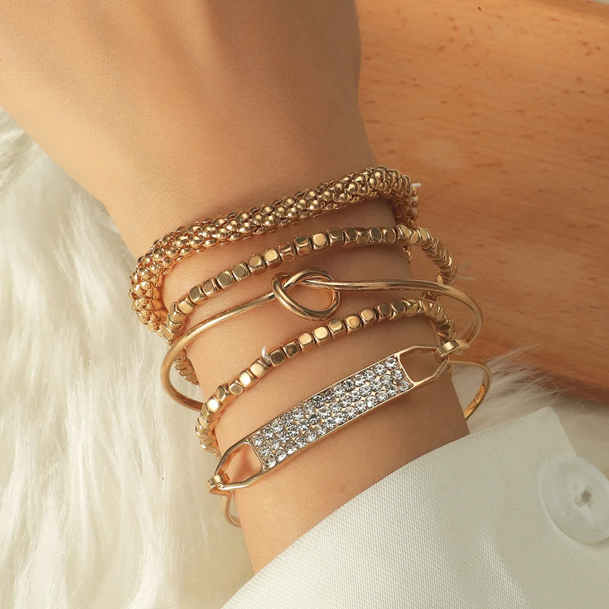Geometric Hollow Bracelet Ins Style Creative Set Jewelry