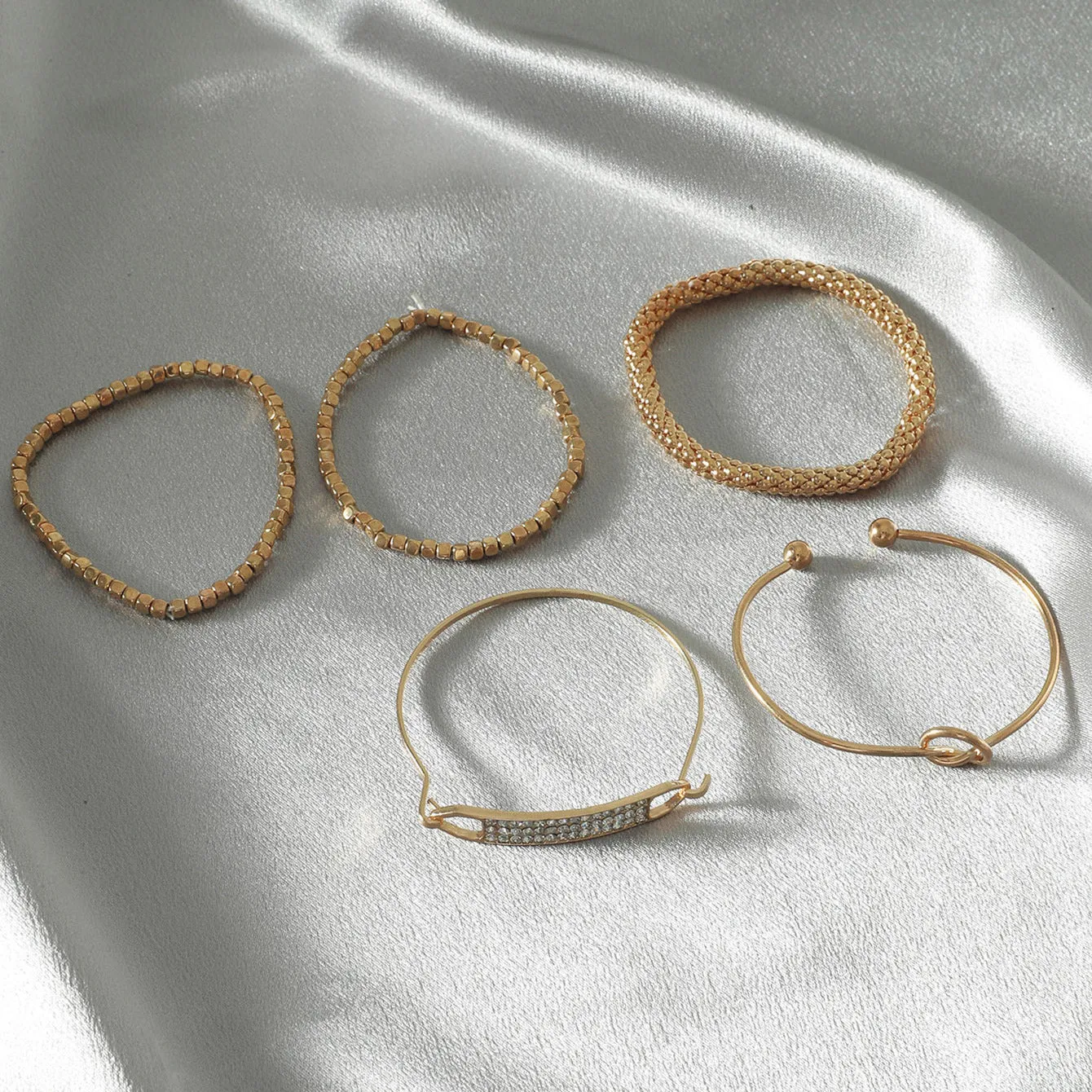 Geometric Hollow Bracelet Ins Style Creative Set Jewelry