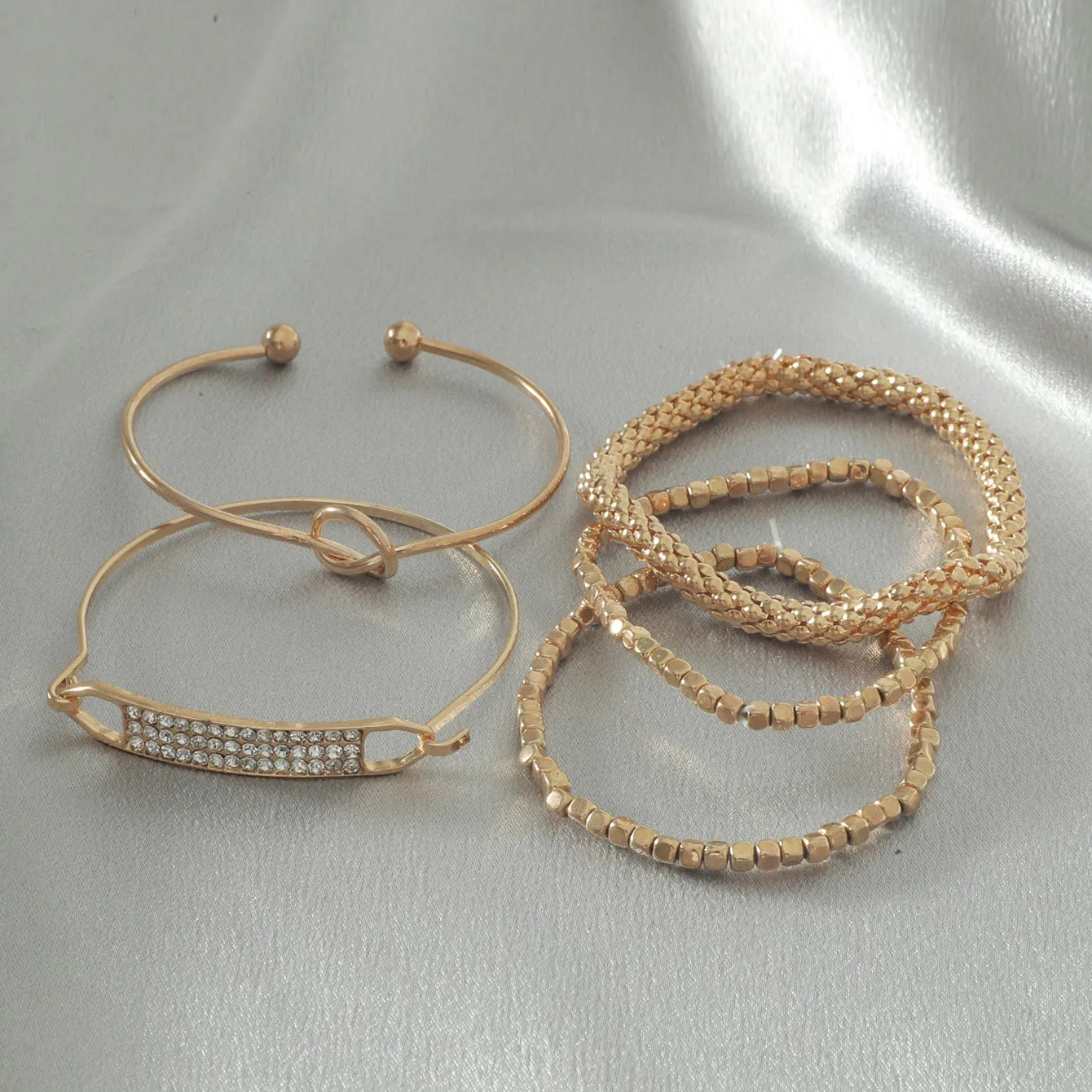 Geometric Hollow Bracelet Ins Style Creative Set Jewelry