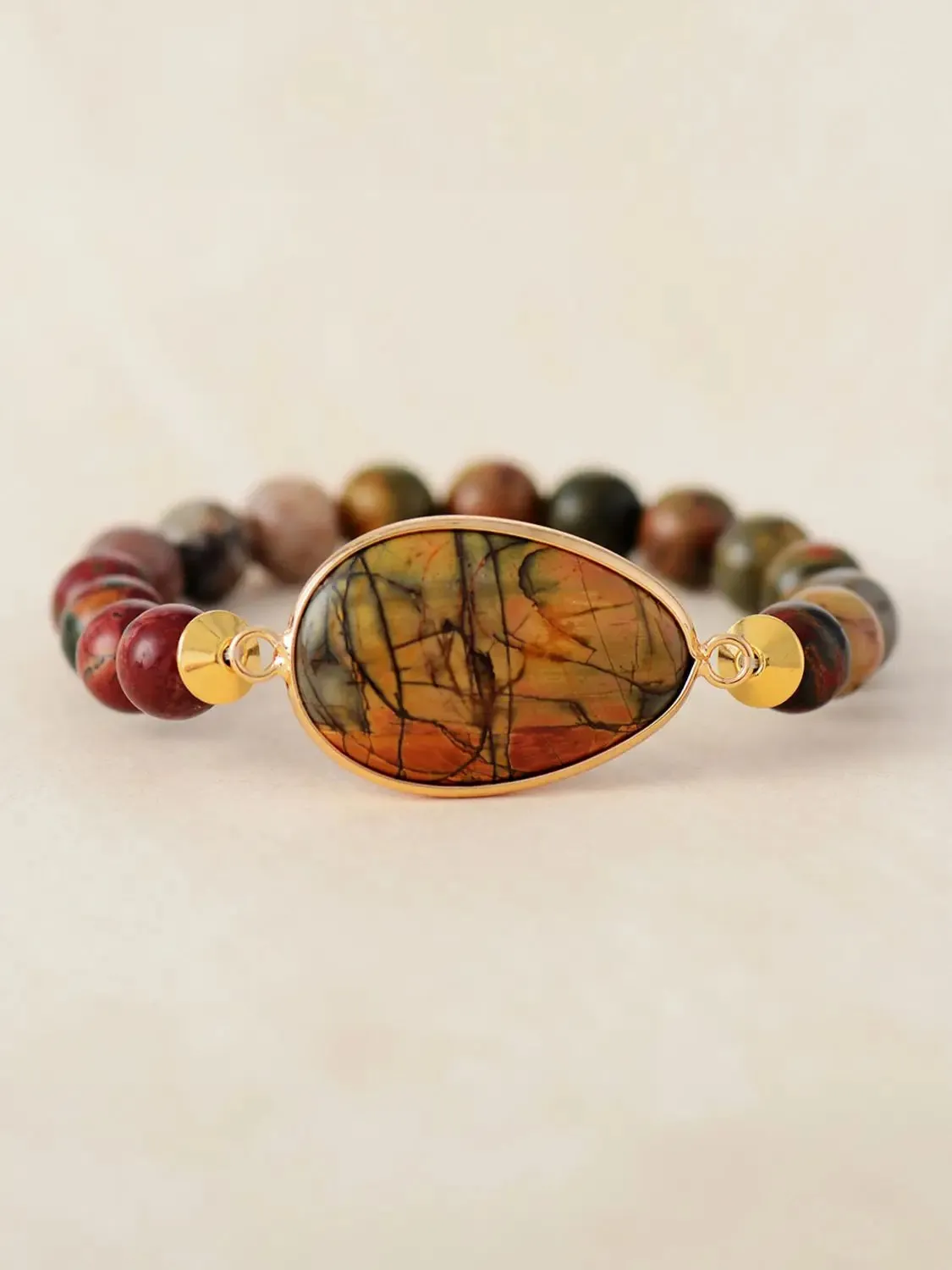 Geometrical Shape Beaded Bracelet