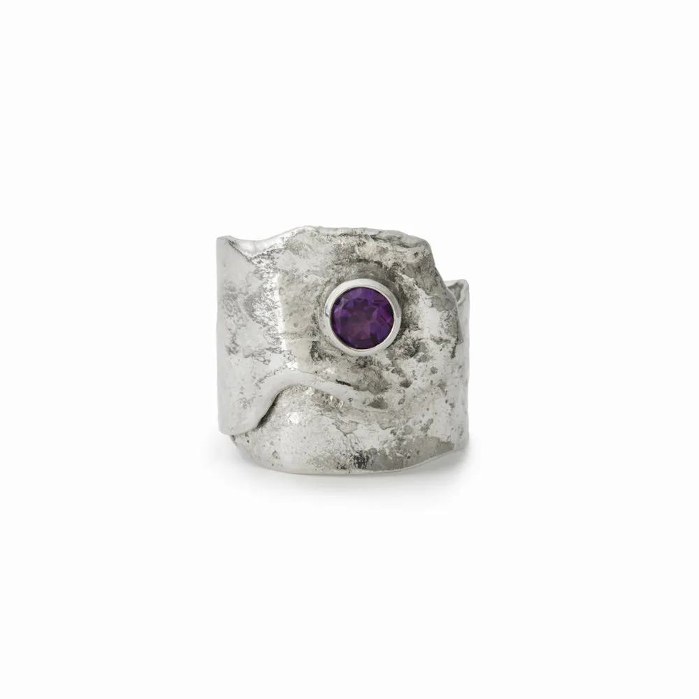 Glacier Amethyst Ring