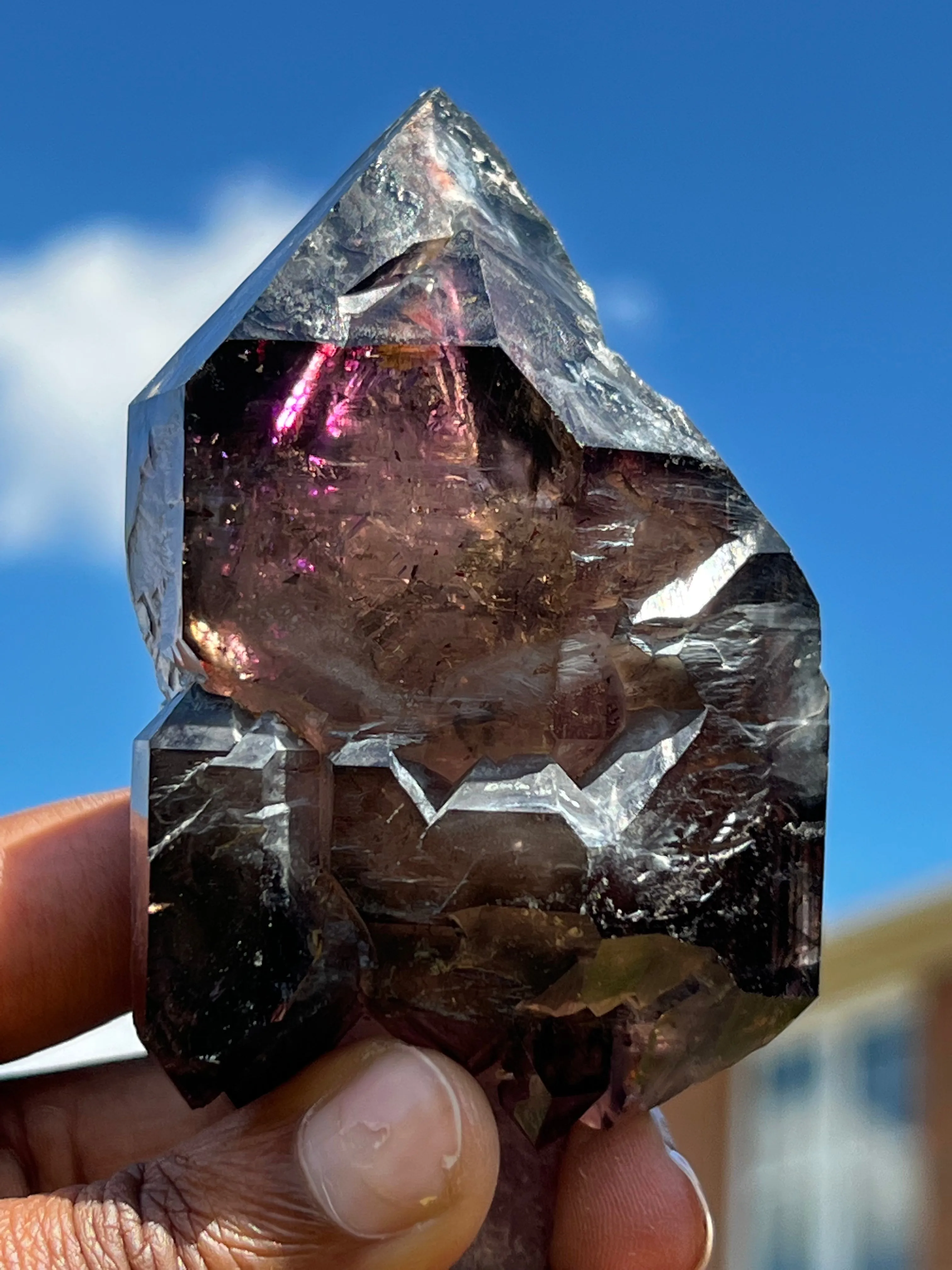 Gorgeous Deep Purple Smokey Quartz Shangaan Amethyst Crystal From The Chibuku Mine, Gezani Communal Land, Zimbabwe