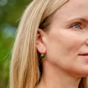 Green Gemstone Earrings