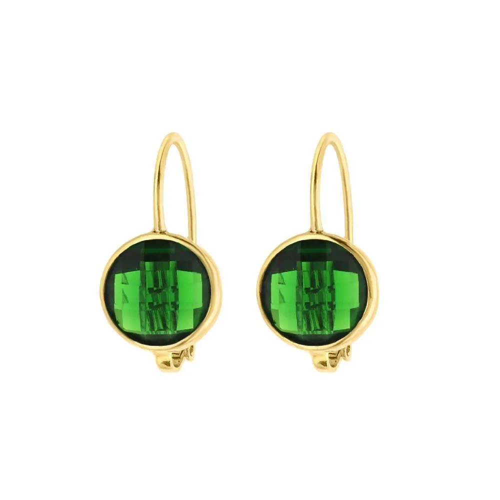 Green Gemstone Earrings