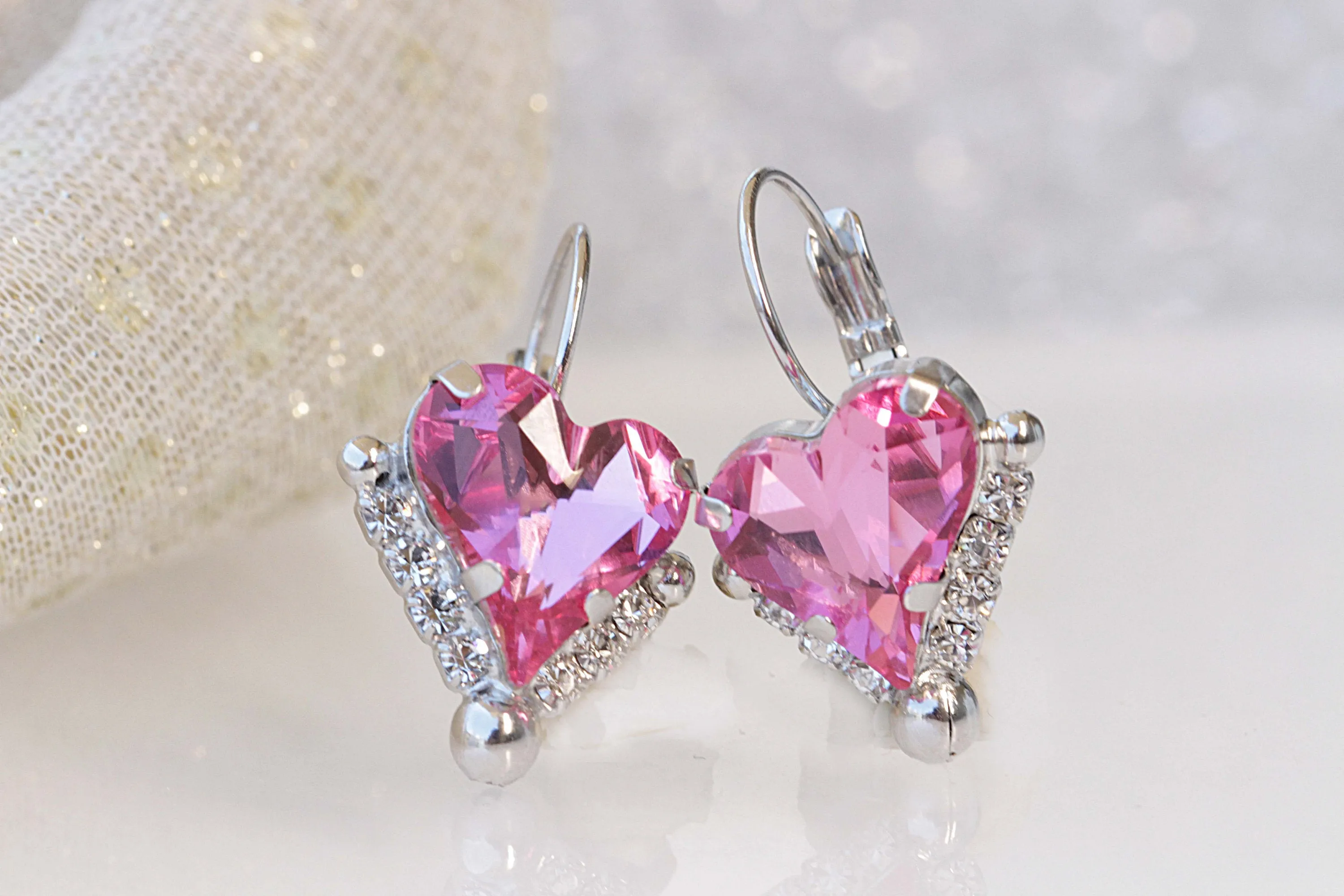 HEART PURPLE EARRINGS