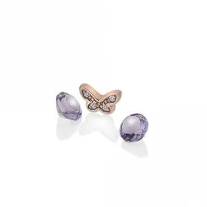 Hot Diamonds Anais Rose Gold Plated Butterfly Charm AC113