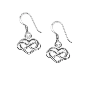 Infinity Heart Dangle Earrings