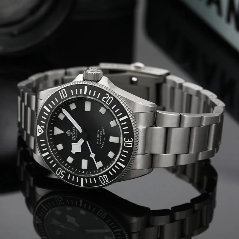 IXDAO Titanium 39mm Automatic Dive Watch & Free Nylon Band Gift