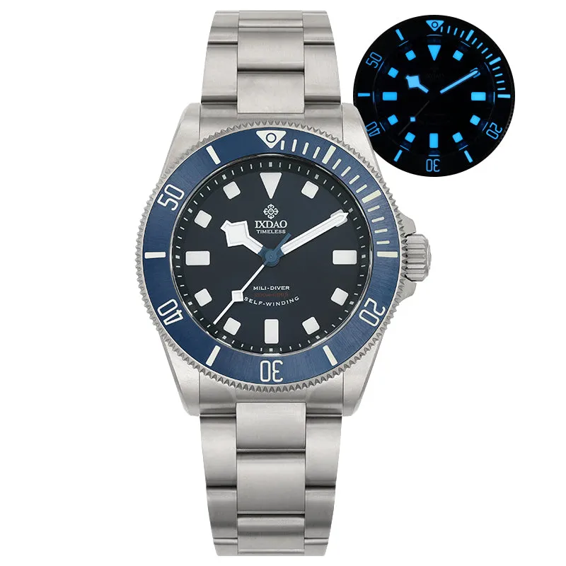 IXDAO Titanium 39mm Automatic Dive Watch & Free Nylon Band Gift