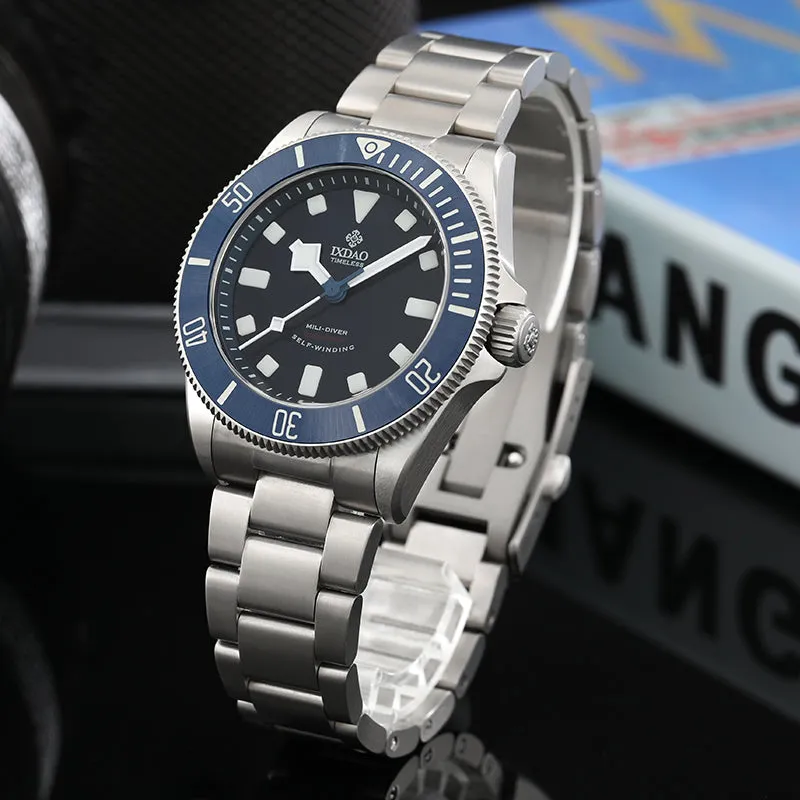 IXDAO Titanium 39mm Automatic Dive Watch & Free Nylon Band Gift