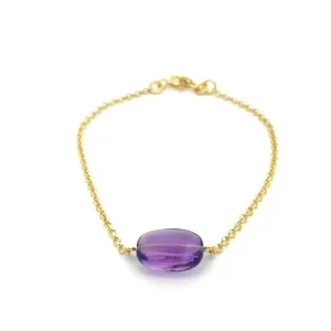 Joy Amethyst Bracelet, Gold Vermeil
