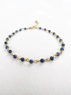 Lapis Dot Bracelet