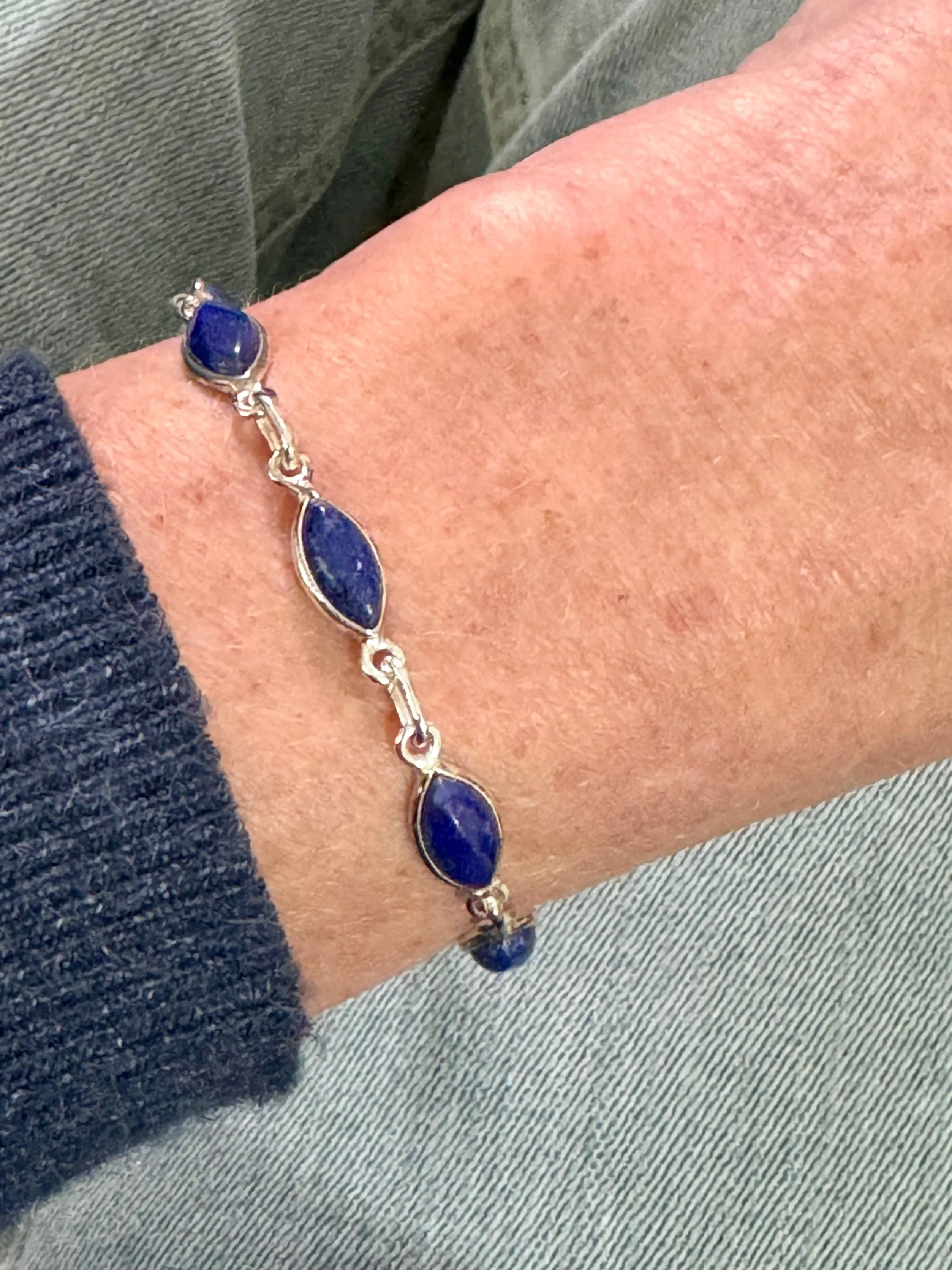 Lapis Lazuli Diamant Bracelet