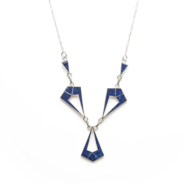 Lapis Lazuli Muyal Necklace | Artisan Handcrafted Jewelry | Crafted in Santiago