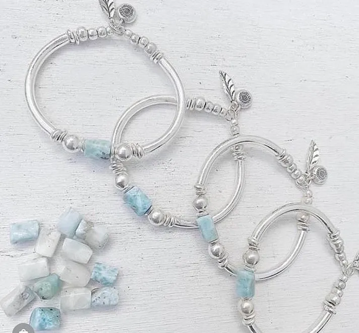 LARIMAR LOVE AND PROTECTION BRACELET