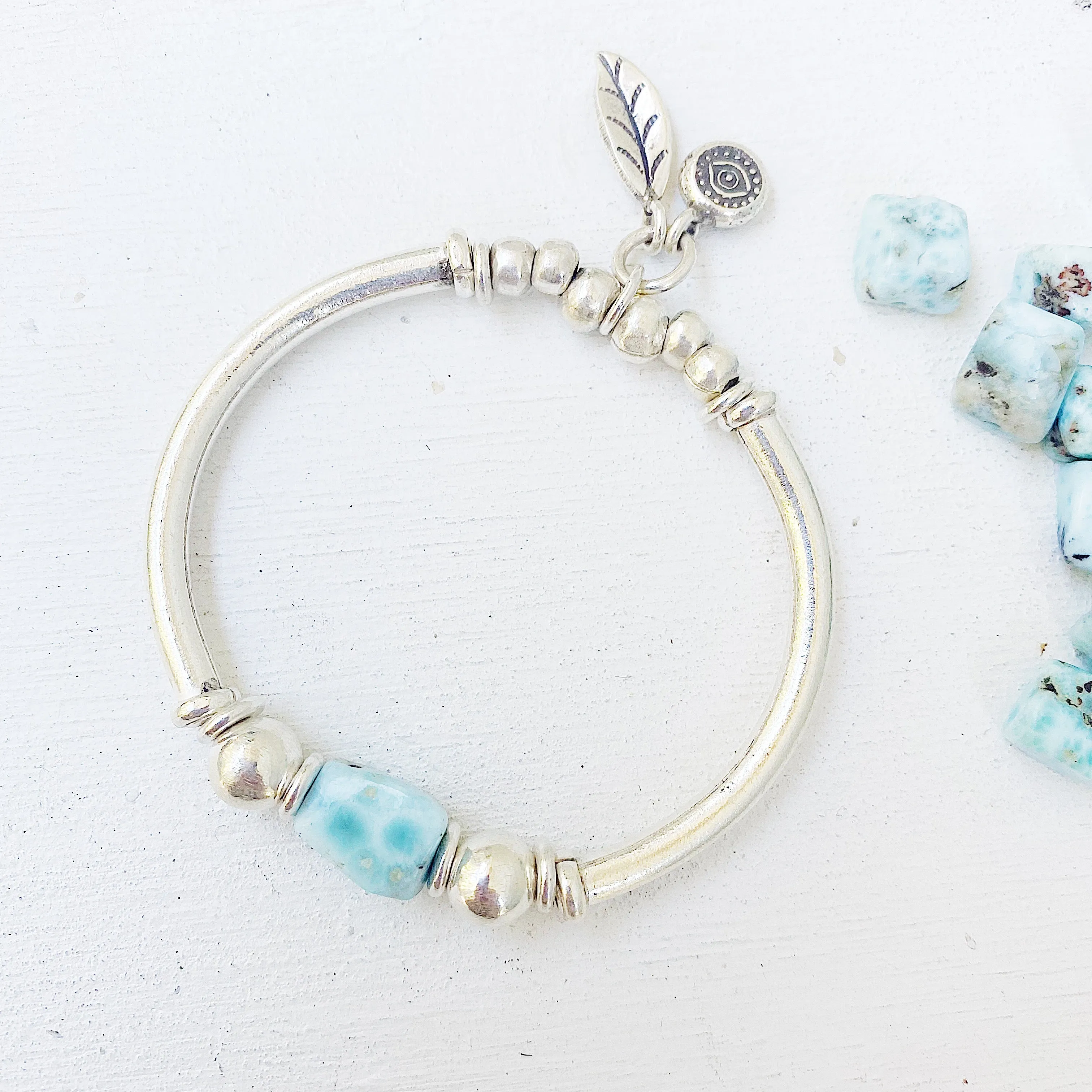 LARIMAR LOVE AND PROTECTION BRACELET