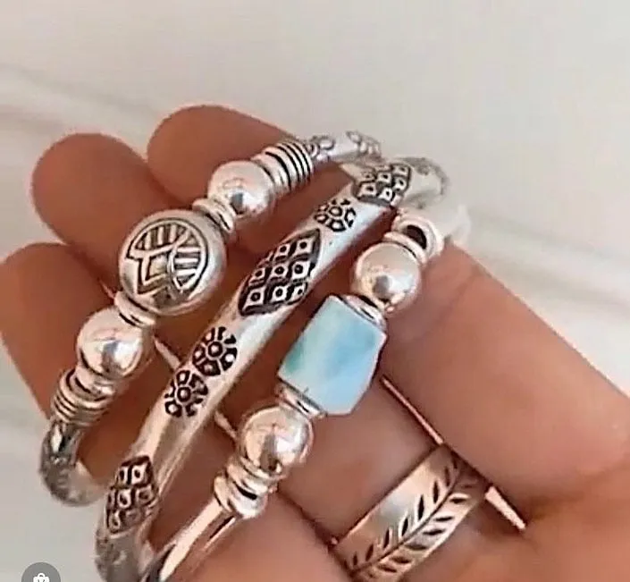 LARIMAR LOVE AND PROTECTION BRACELET