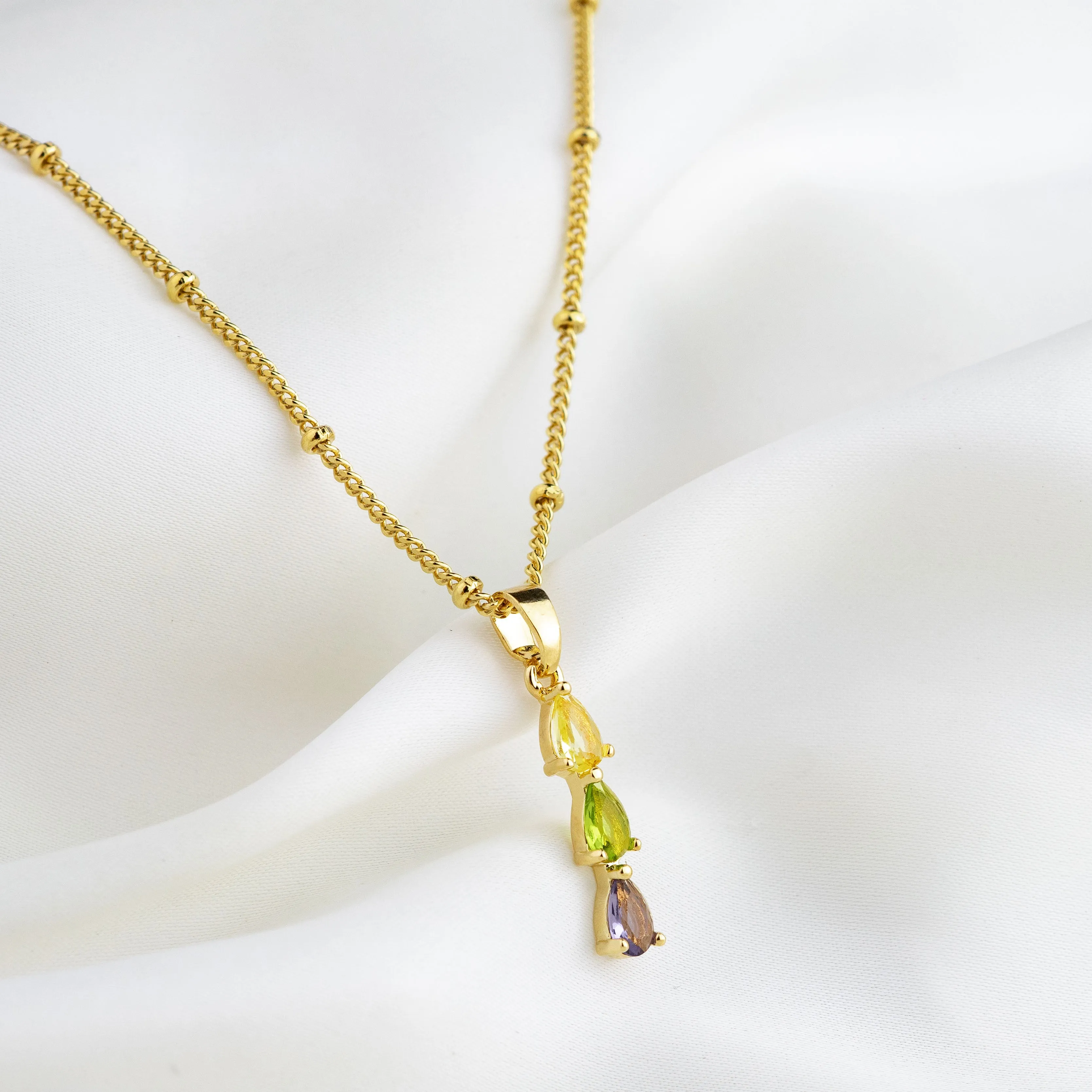 Lavender Field Drop Necklace