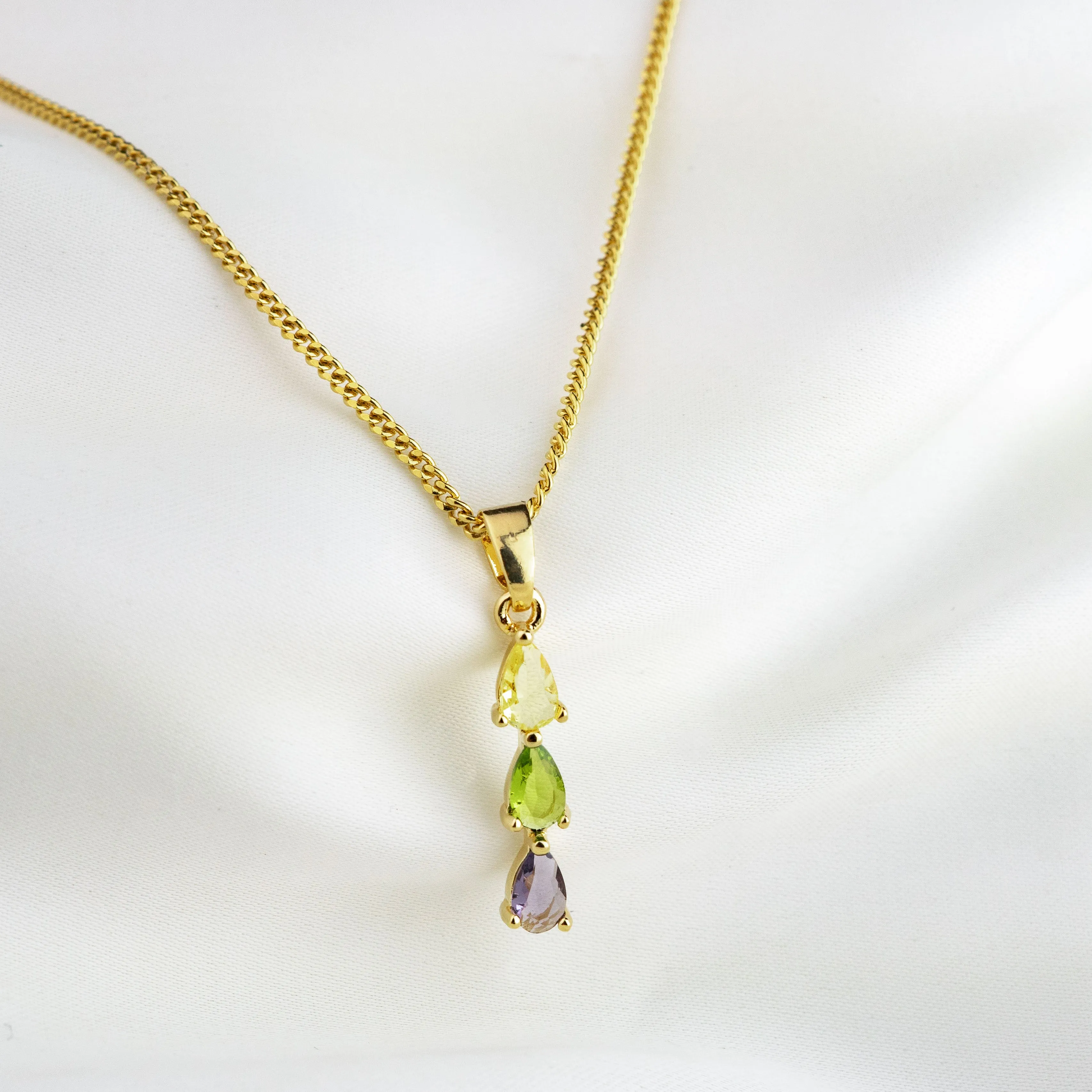 Lavender Field Drop Necklace
