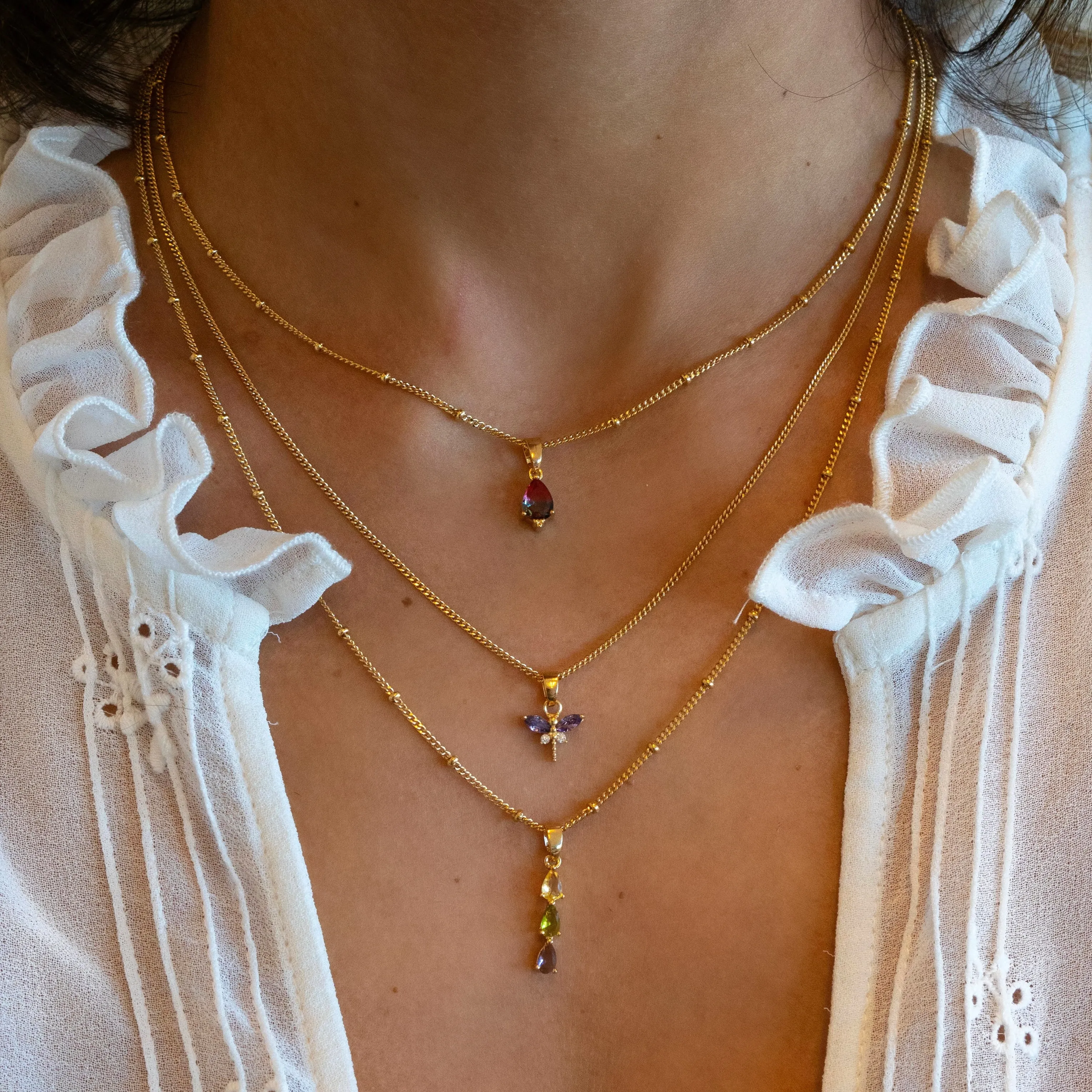 Lavender Field Drop Necklace
