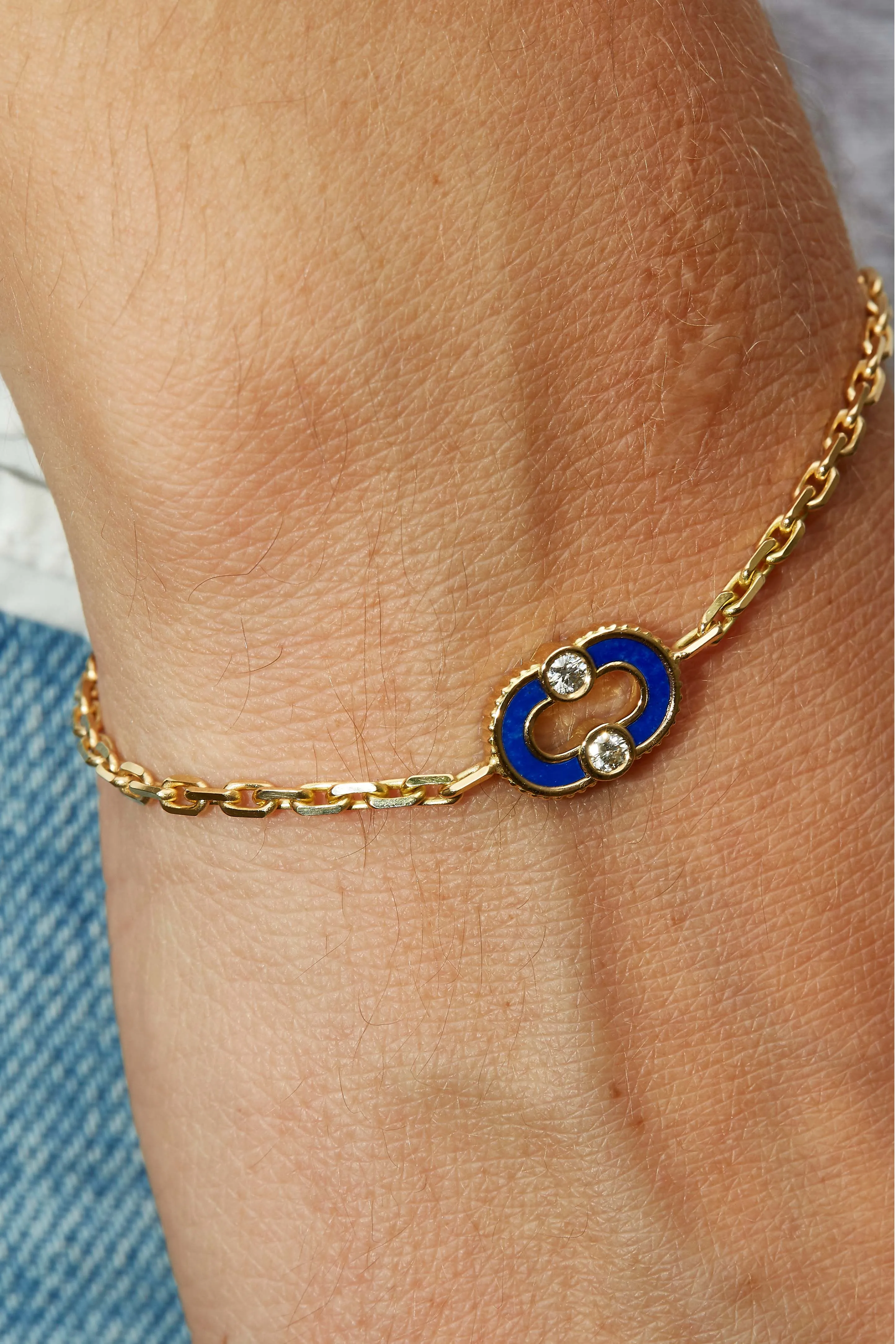 Magnetic Bracelet Lapis Lazuli