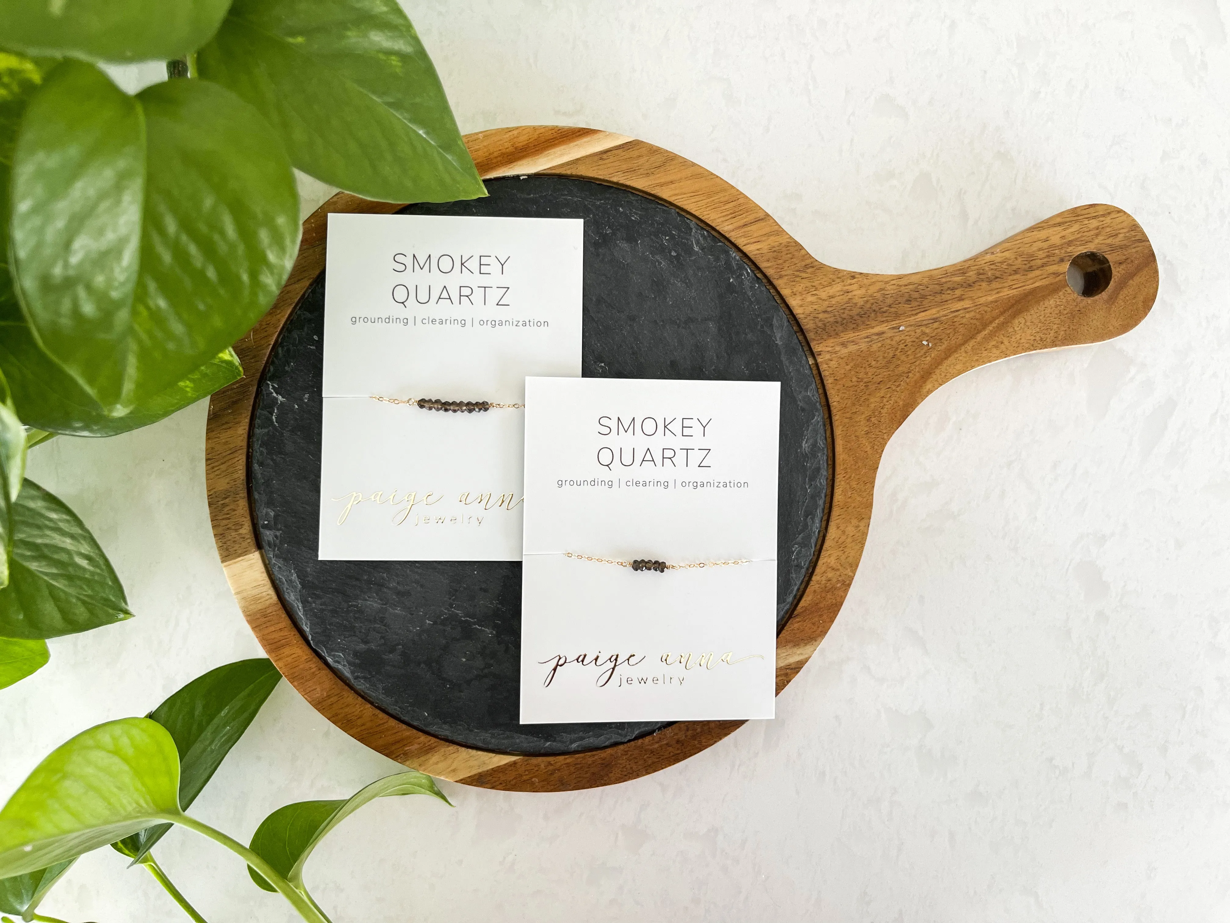 Mama   Mini Natural Gemstone Bar Bracelets