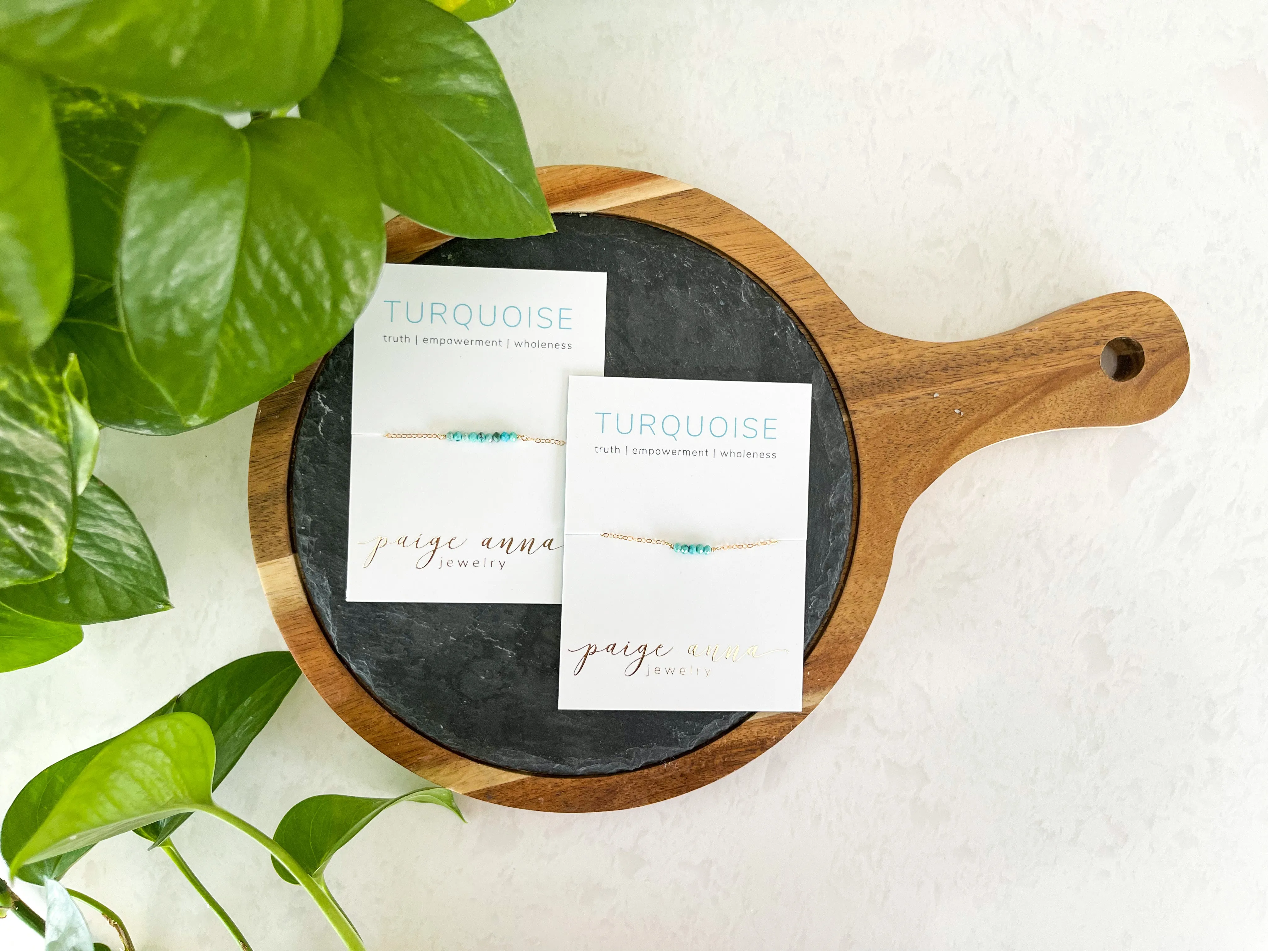 Mama   Mini Natural Gemstone Bar Bracelets