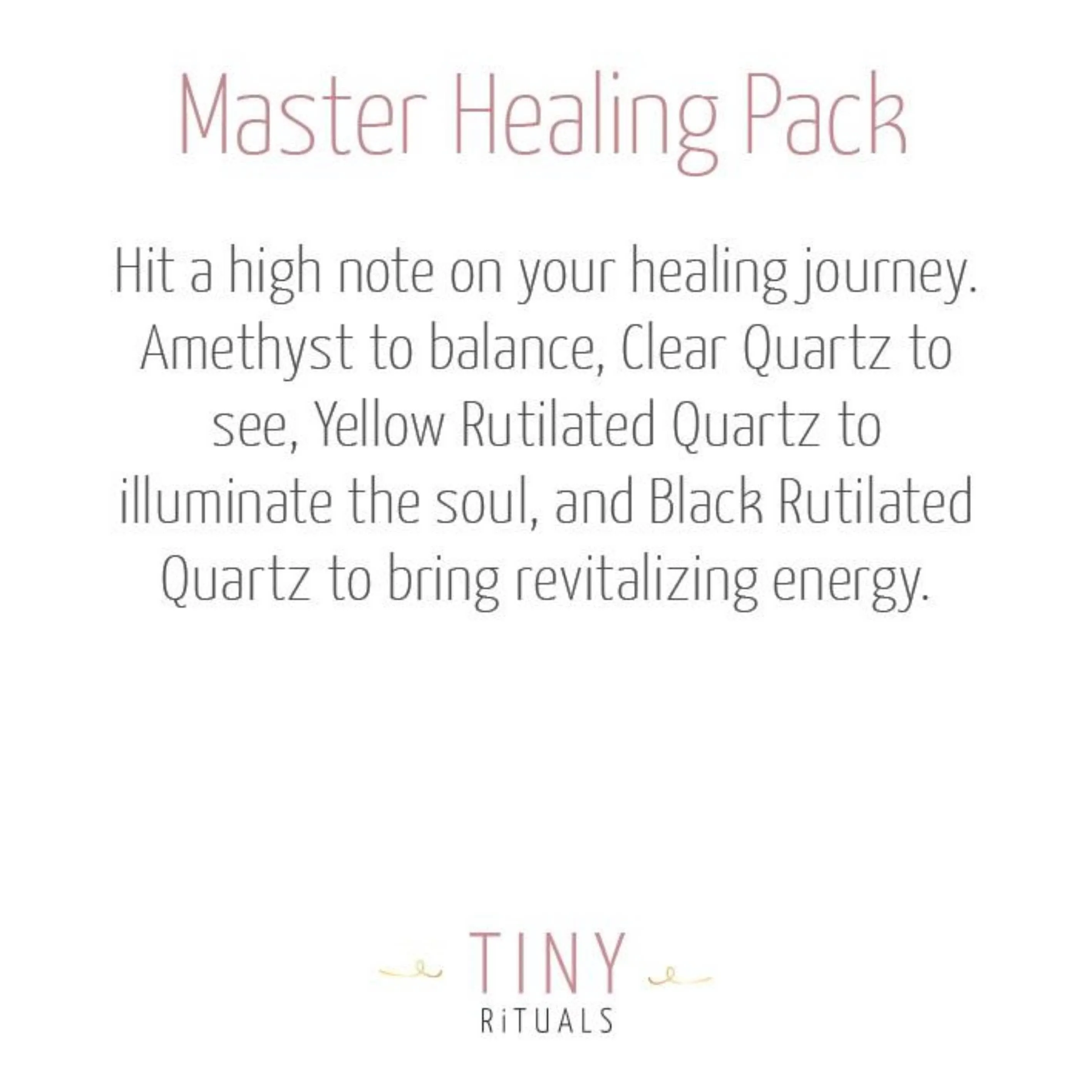 Master Healing Pack by Tiny Rituals