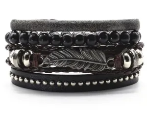 Men's Braided Leather Vintage Bracelet