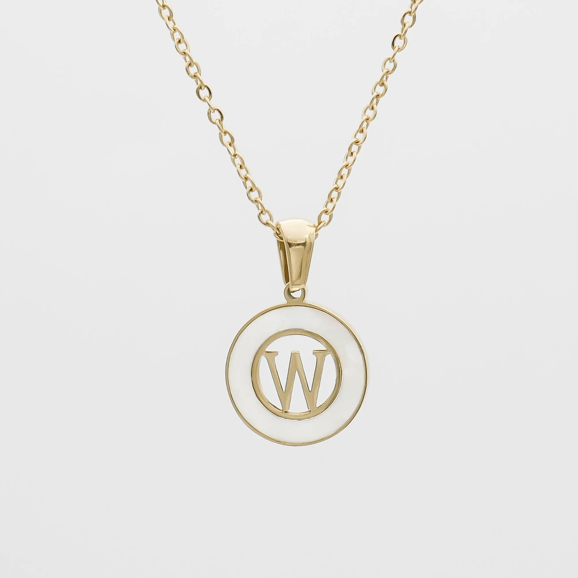 Mia Opal Initial Necklace