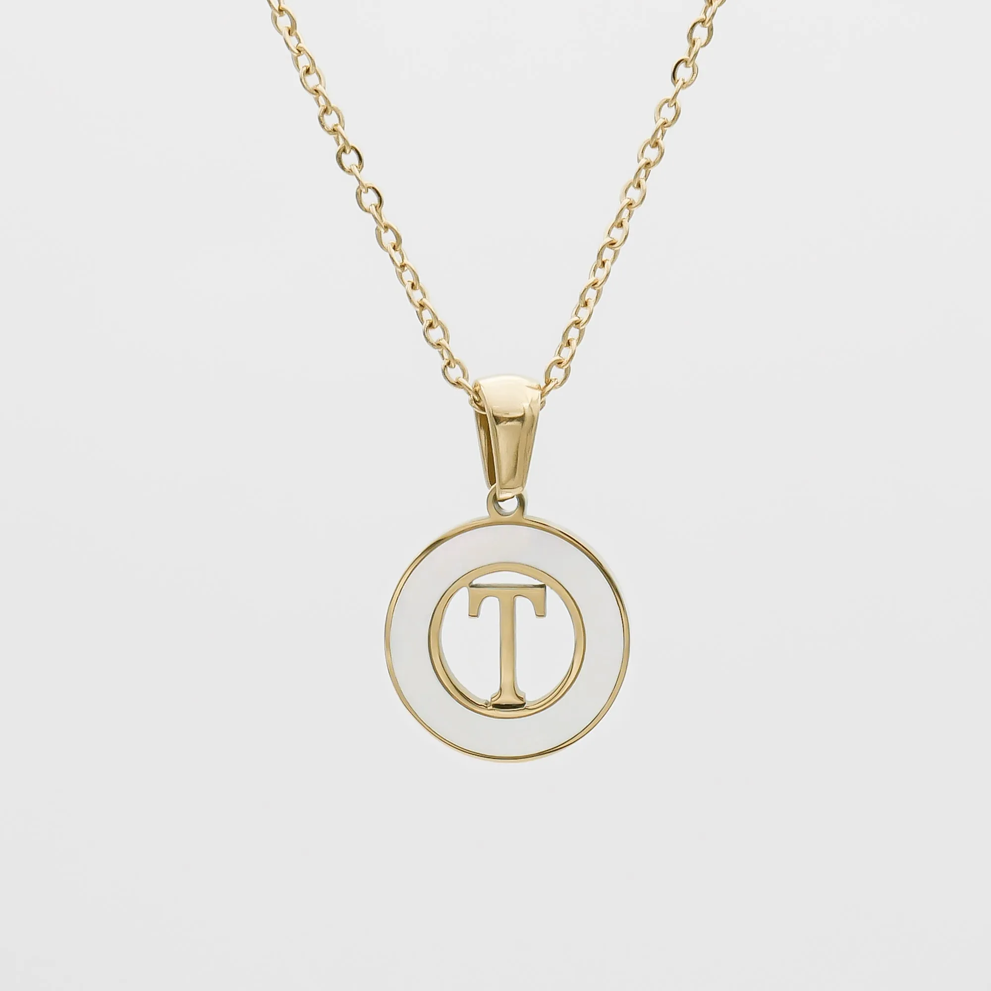 Mia Opal Initial Necklace