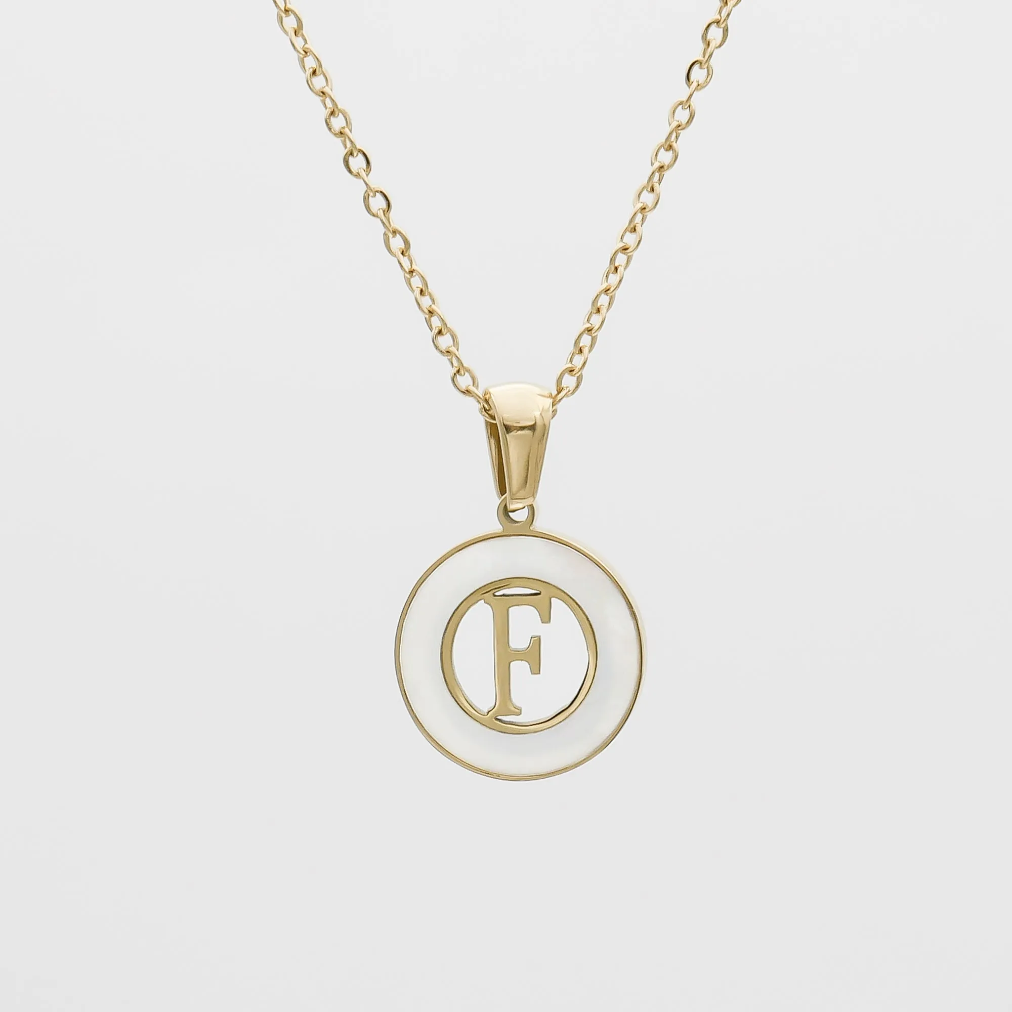 Mia Opal Initial Necklace