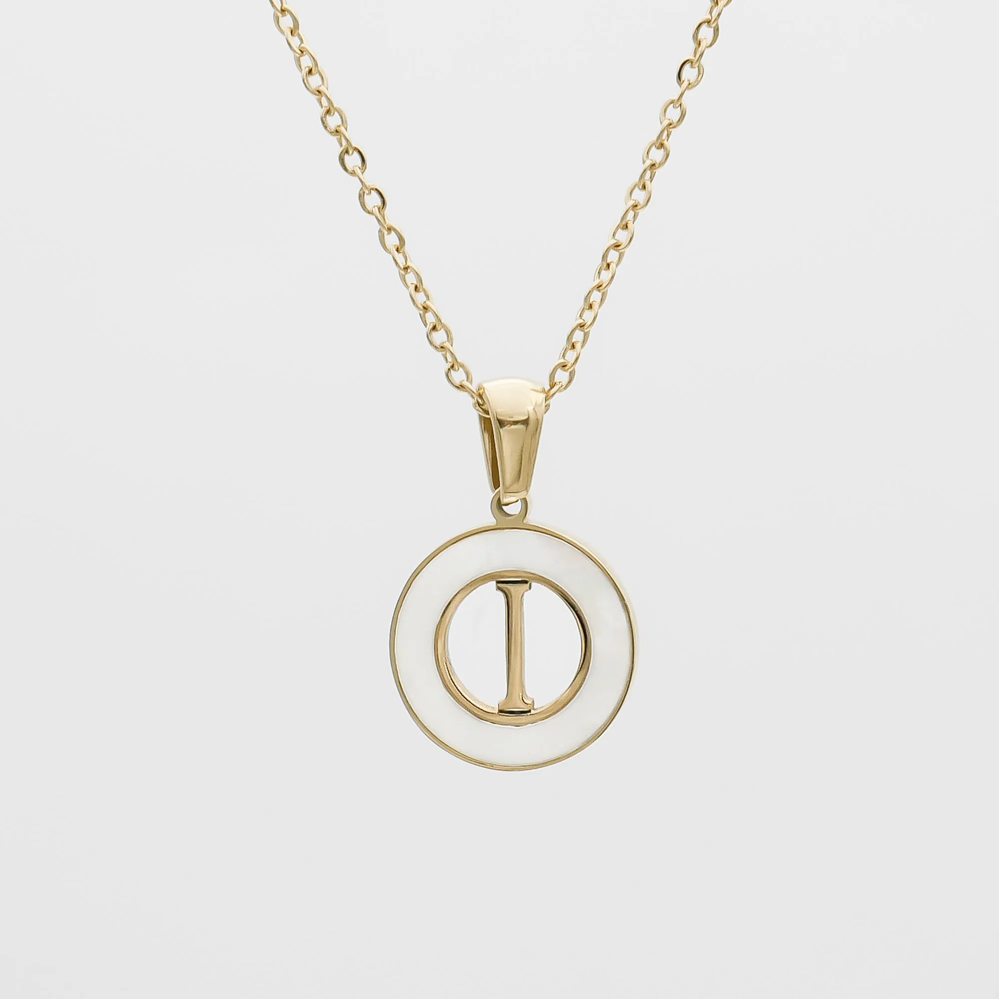 Mia Opal Initial Necklace