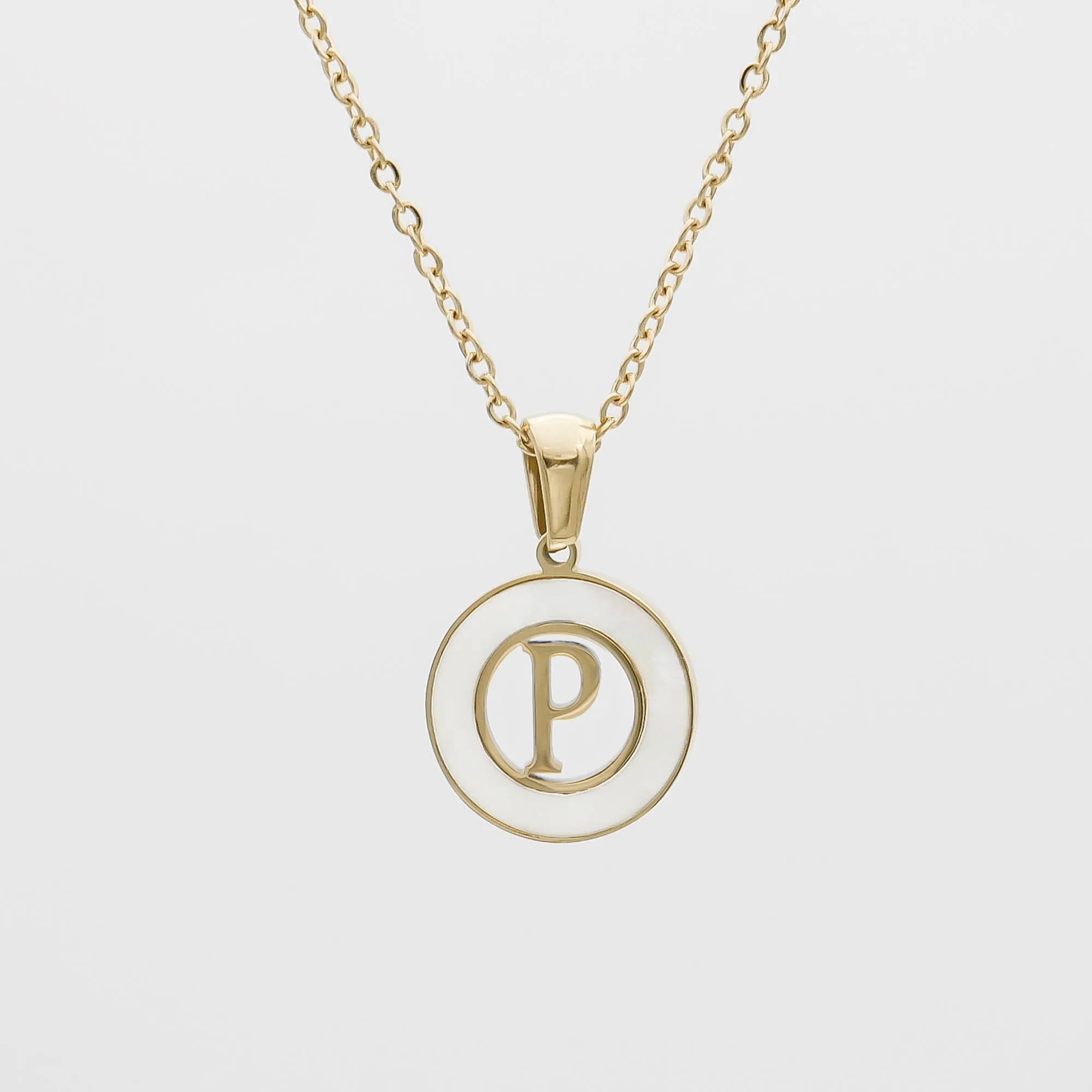 Mia Opal Initial Necklace