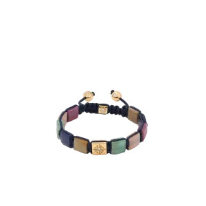 Mix Stone Lock Bracelet
