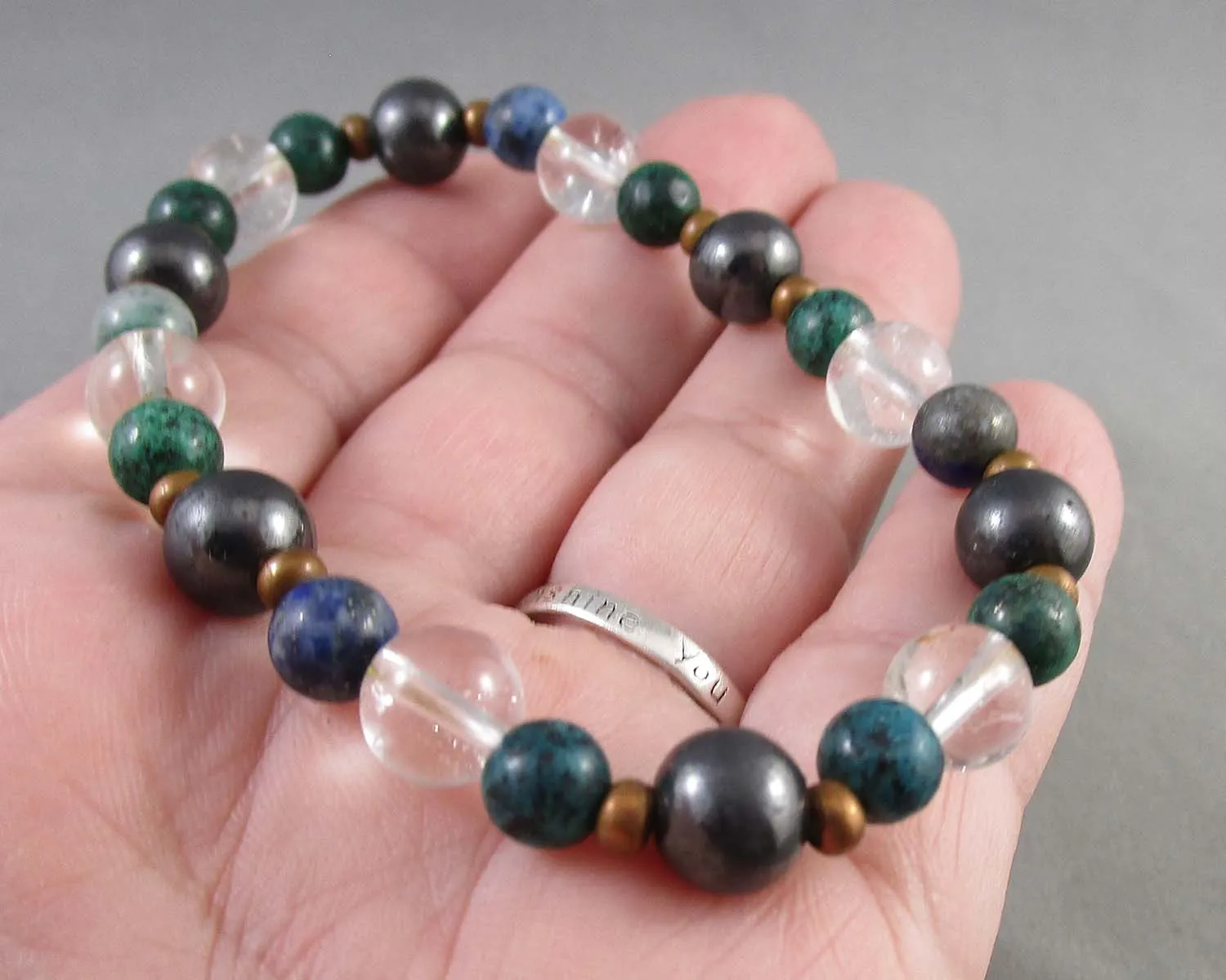 Mixed Gemstone Bracelet Vintage B030-3