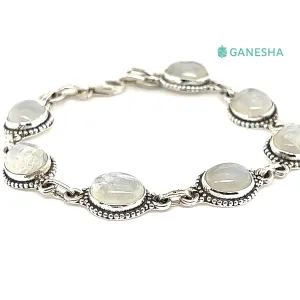 Moonstone Bracelet (925) Sterling Silver