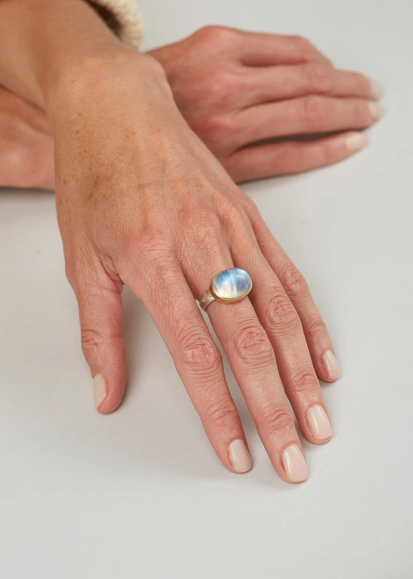 Moonstone Dome Ring