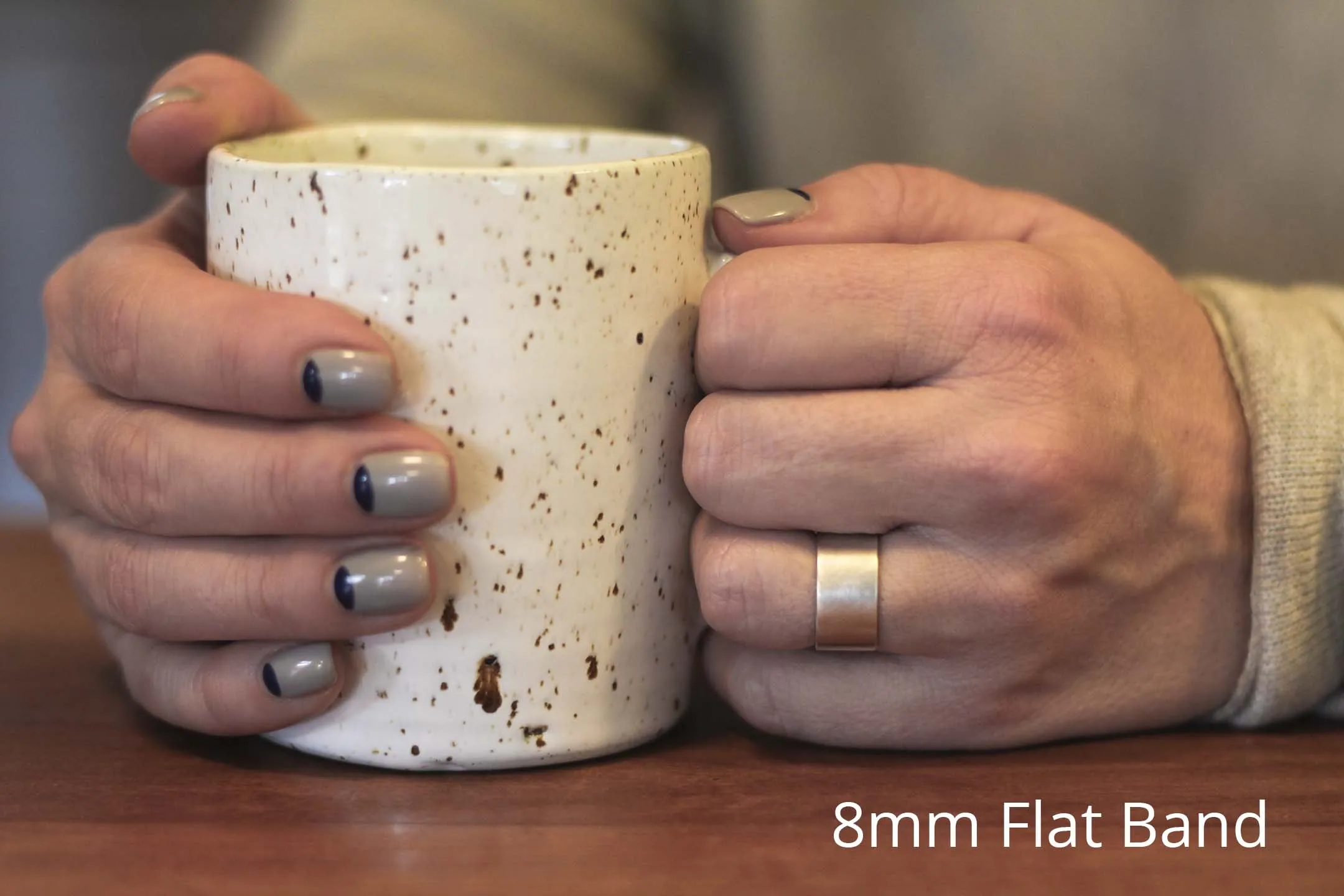 Mountain Ring in Rose Gold - Wide