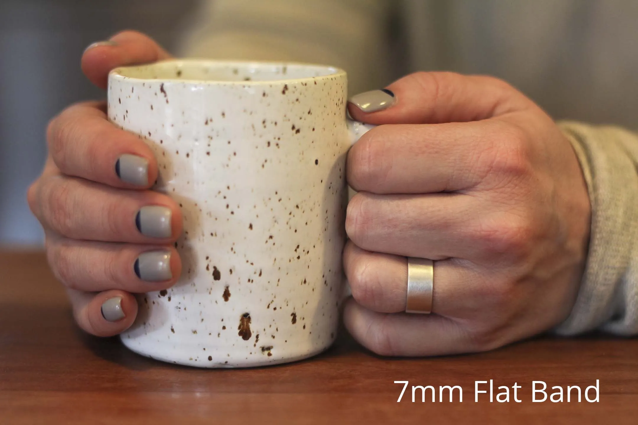 Mountain Ring in Rose Gold - Wide
