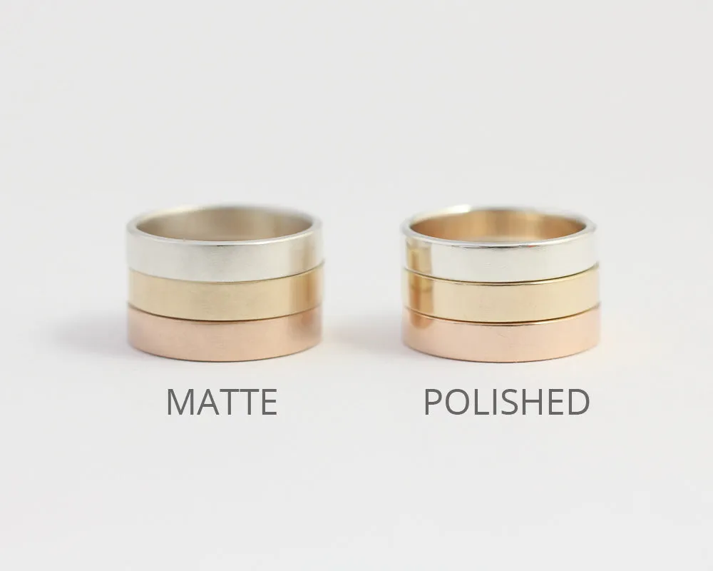 Mountain Ring in Rose Gold - Wide