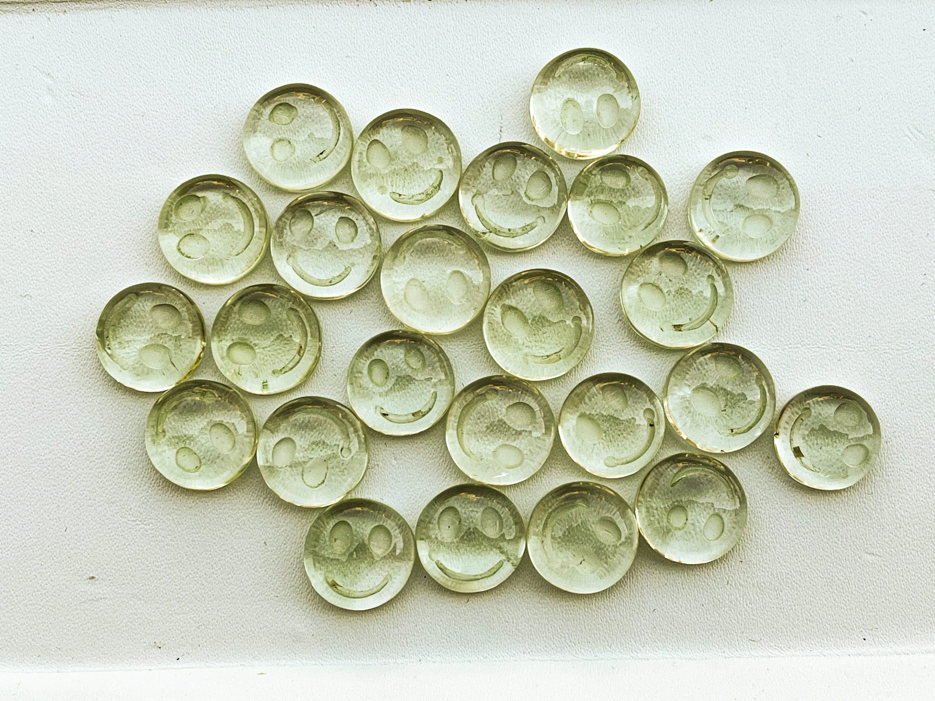 Natural Gemstones Carved Smiley loose stones