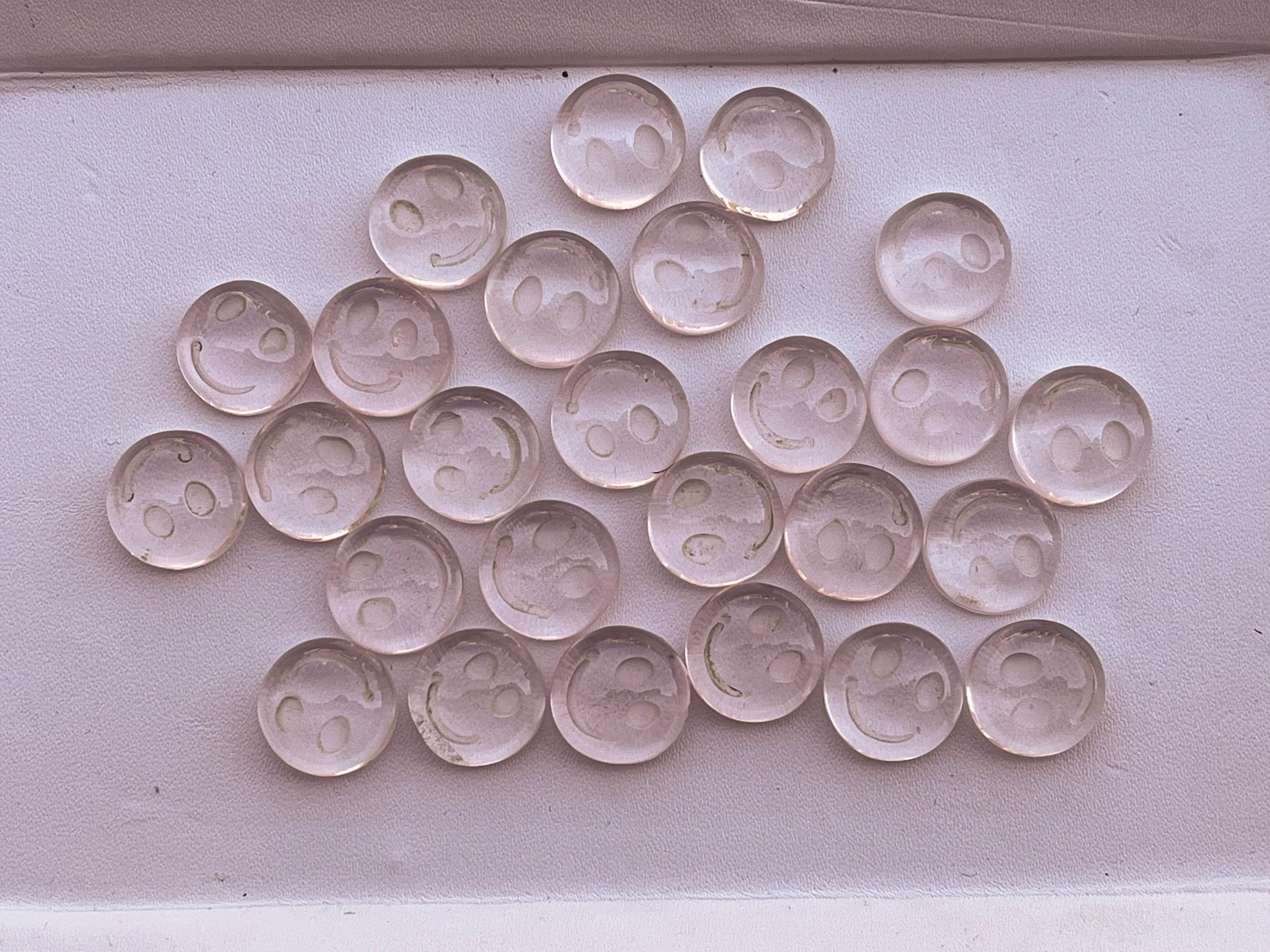 Natural Gemstones Carved Smiley loose stones