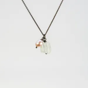 NEW! Aquamarine & Pearl Pendant by Rina Young